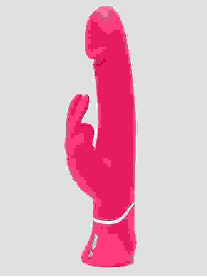 Happy Rabbit Realistic Dual-Density Rechargeable Rabbit Vibrator, Pink, hi-res